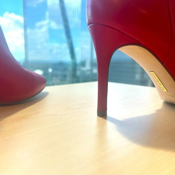 Louise et Cie unreal bright red leather boots… 10/10 size 7m OG  tag still in - Picture 4 of 11
